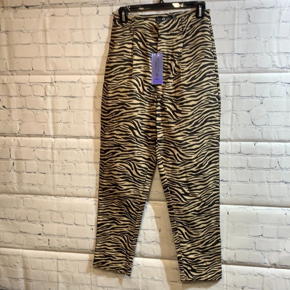 Daisy Street animal print Jeans -small